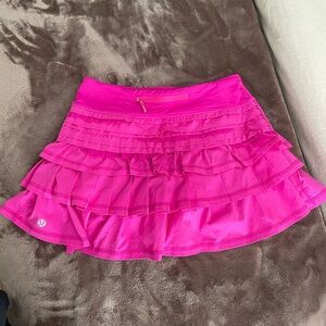 Lululemon Pink Ruffled Skirt